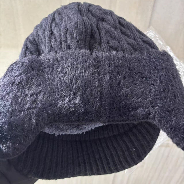 Warmest unisex knit trapper hat, insulated ear flaps & soft lining for cold weather.