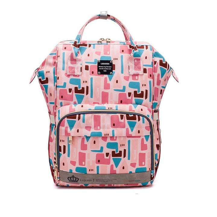 Unisex large-capacity multi-pocket diaper backpack. Waterproof baby travel bag for organized parents.