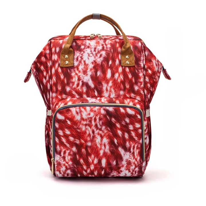 Keep baby essentials organized with this unisex large-capacity waterproof multi-pocket diaper travel backpack.