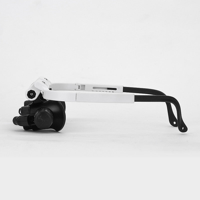 Hands-free LED magnifying glasses for crafts, watch repair & detailed hobbies. Comfortable optical aid for precision.