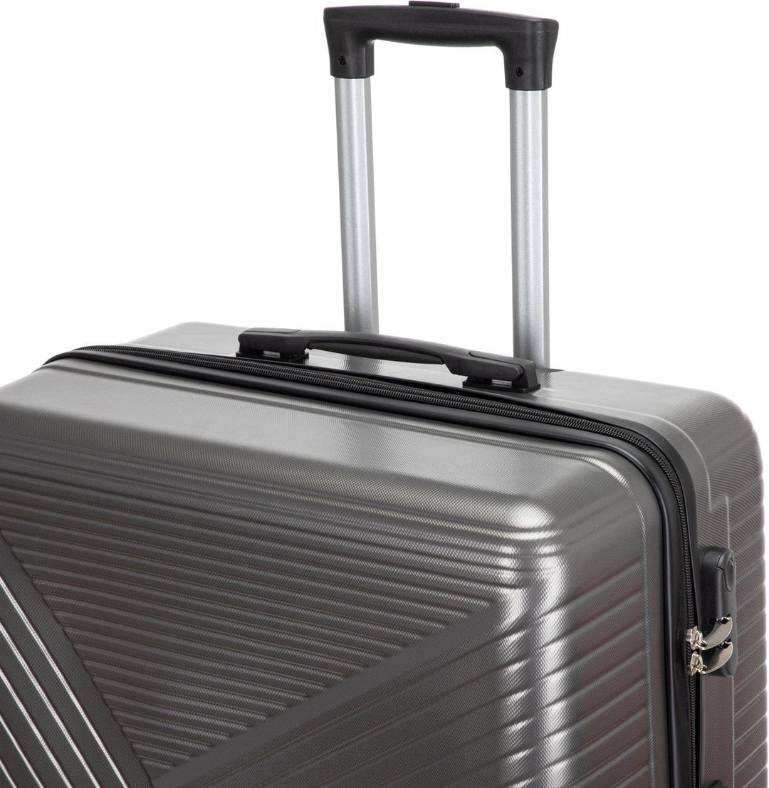 Stylish unisex cabin luggage, a lightweight hardshell carry-on spinner suitcase ideal for modern travelers.