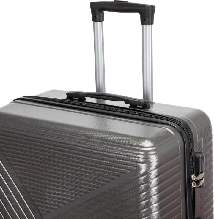 Stylish unisex cabin luggage, a lightweight hardshell carry-on spinner suitcase ideal for modern travelers.