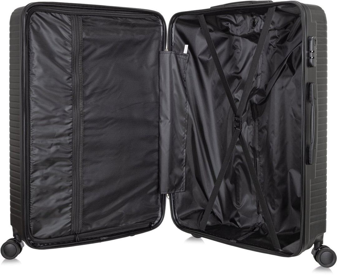 Valencia Unisex Carry-On Suitcase: Lightweight hardshell spinner with TSA lock, designed for efficient air travel.