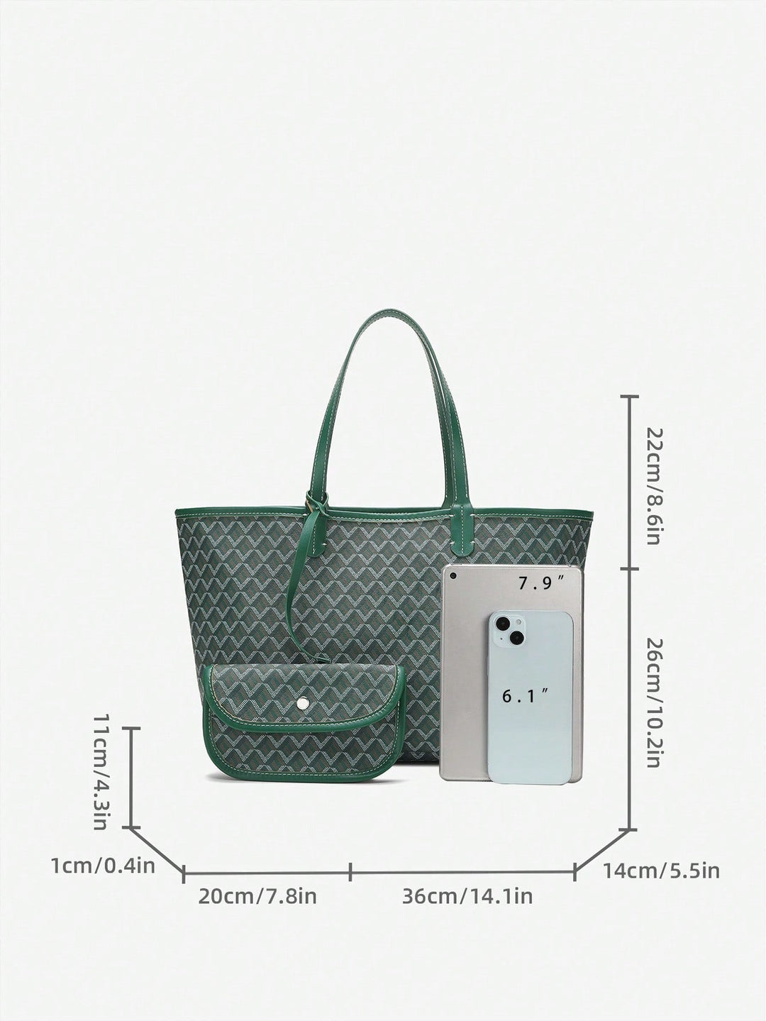 Practical lightweight shoulder tote, a versatile daily essential for any unisex user.