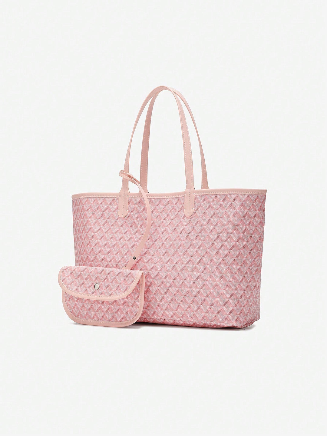 Close-up of the lightweight, durable fabric on a unisex daily carry tote bag.