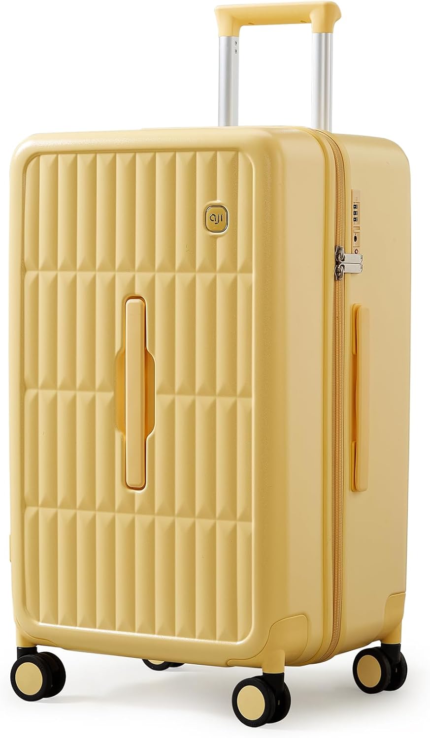 Travel luggage with smooth multi-directional spinner wheels, lightweight for effortless journeys.