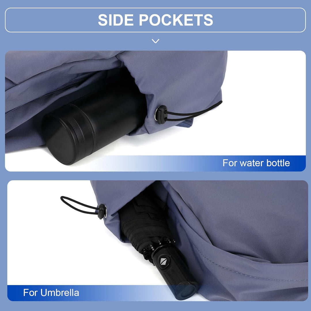 Durable unisex laptop backpack, water-resistant with organized compartments for students.
