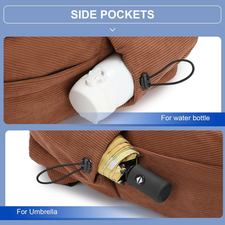 Water-resistant laptop backpack, organized for daily carry, school, and work essentials.