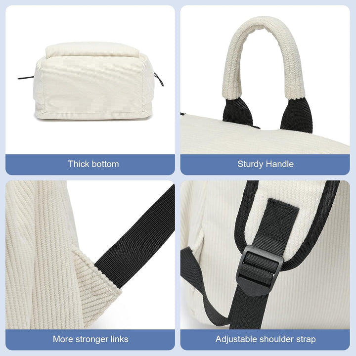 Unisex water-resistant school backpack, lightweight with organized laptop compartment.