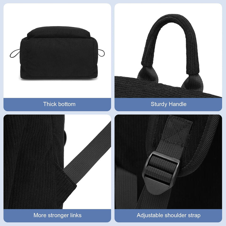 Organized lightweight travel backpack, water-resistant for laptops and essentials.