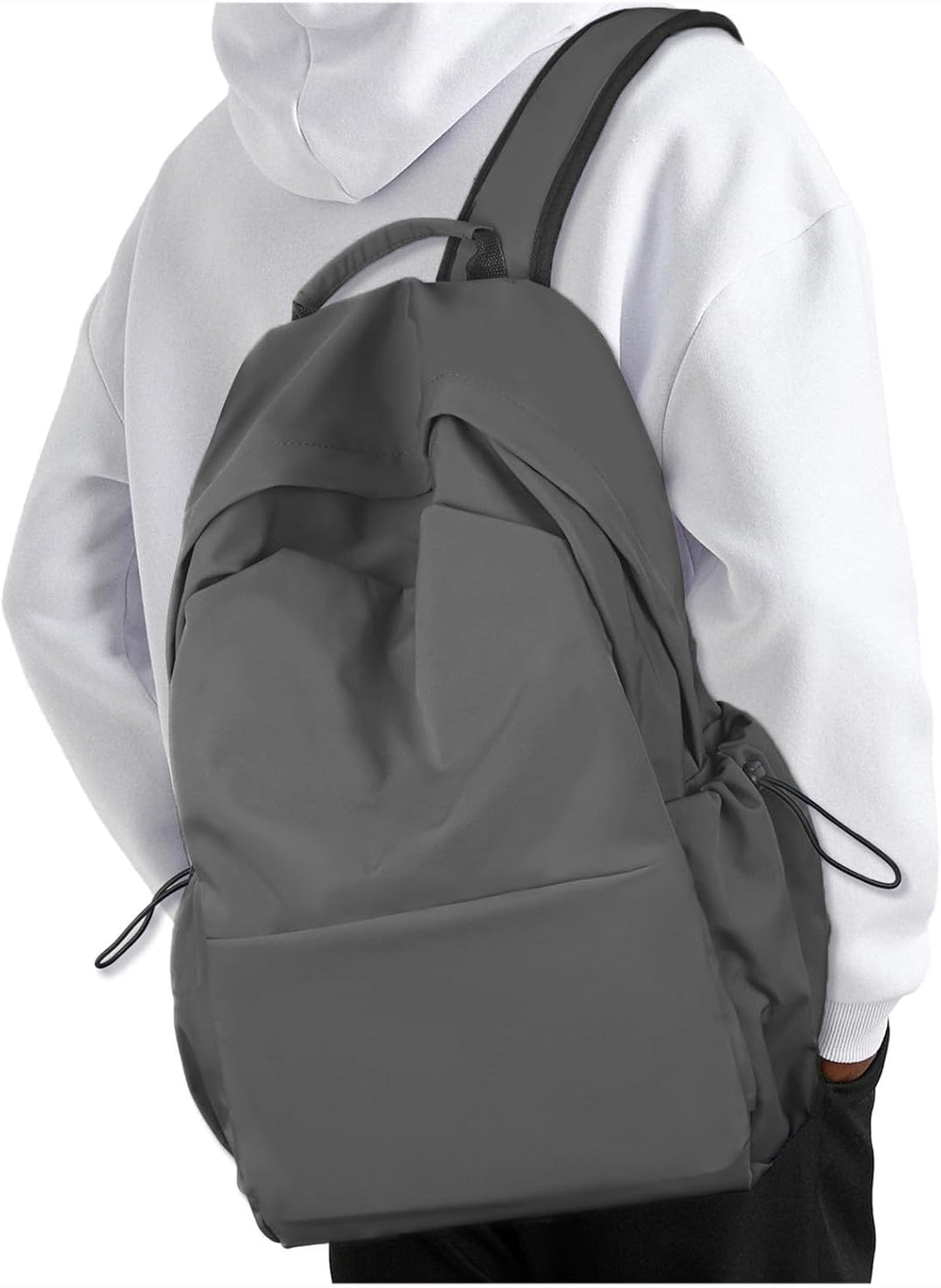 Commuter water-resistant laptop backpack, unisex, lightweight, with secure compartments.