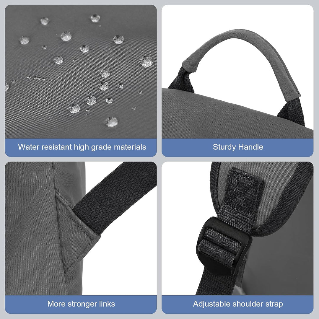 Travel-friendly water-resistant backpack, lightweight, organized for laptops & adventures.