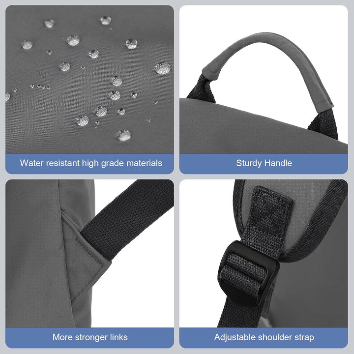 Travel-friendly water-resistant backpack, lightweight, organized for laptops & adventures.