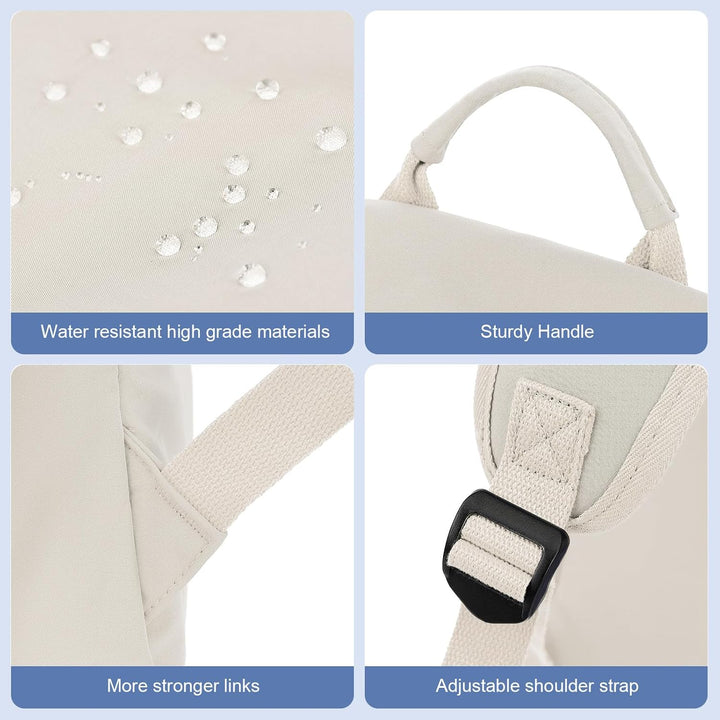 Lightweight travel backpack, water-resistant, organized for laptops and short trips.