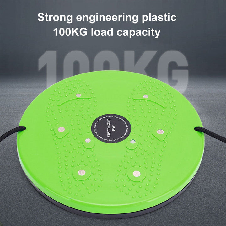 Unisex magnetic waist twisting disc in vibrant colors with massage points, enhancing balance, core strength, and flexibility.