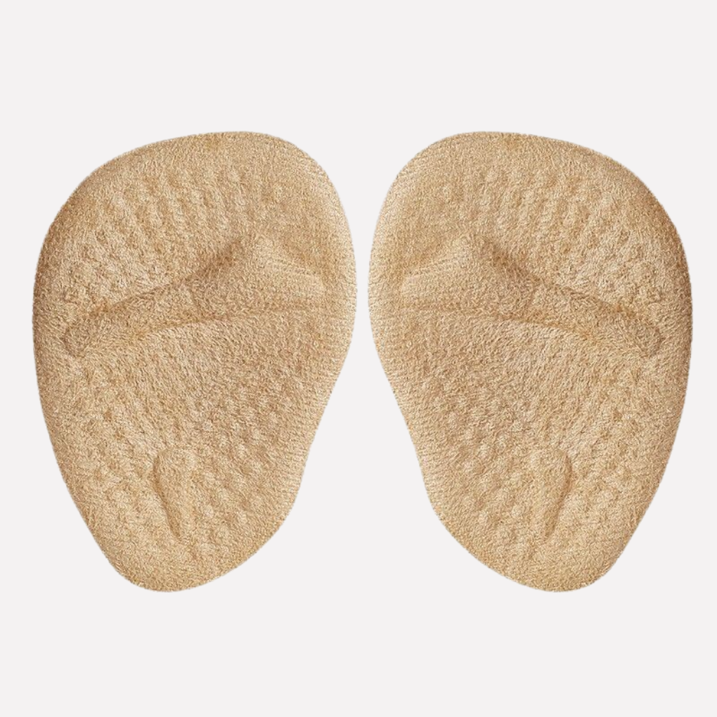 Unisex metatarsal foot pads offer ball of foot pain relief. Soft cushioning & support for comfortable foot care.