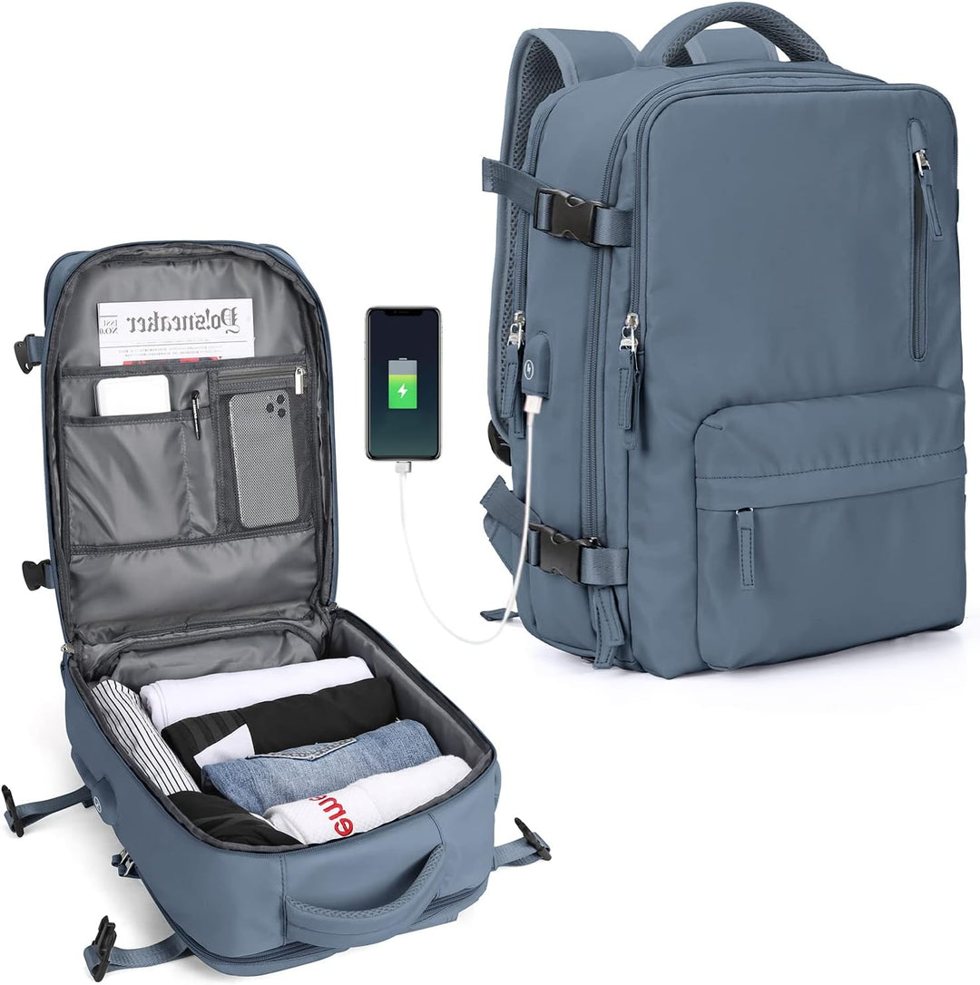 Organized unisex 14-inch laptop work bag, multi-compartment for all tech needs.
