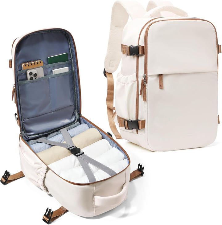 Sleek unisex 14-inch laptop travel bag, multi-compartment for efficient packing.