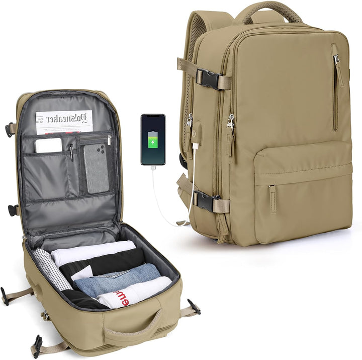 Professional multi-compartment laptop bag for 14-inch devices, perfect for work.