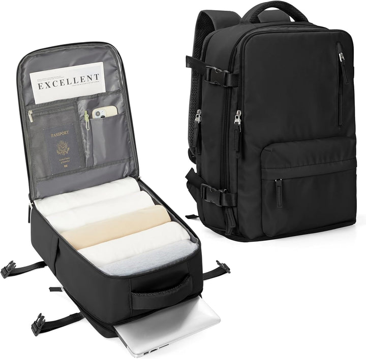 Versatile unisex 14-inch laptop travel bag, multi-compartment for organized essentials.