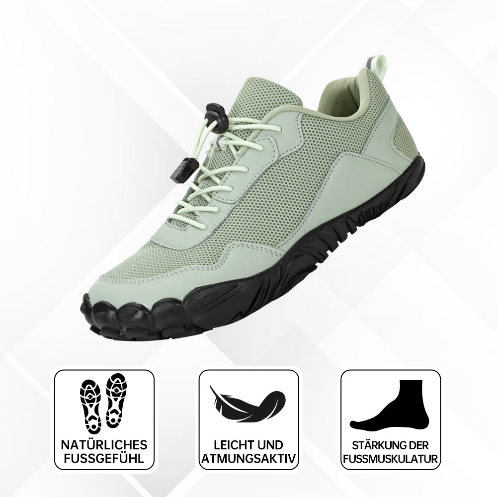 Pain relief orthopedic barefoot shoes, waterproof, non-slip, promoting healthy outdoor walking.