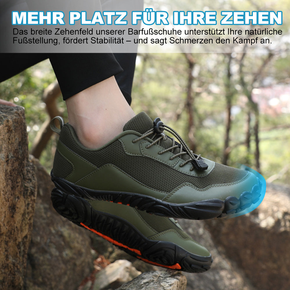 Waterproof barefoot shoes, unisex, promoting natural gait & foot health. Ideal for outdoor walking.