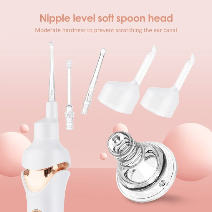 Gentle earwax removal with an LED ear cleaner vacuum. Painless personal care for superior ear hygiene.