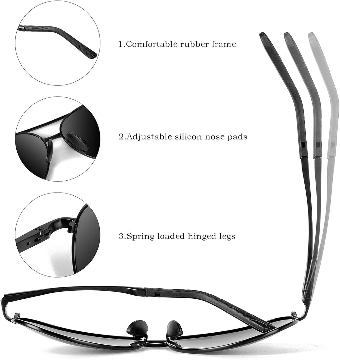 Best unisex polarized aviator sunglasses for glare-free, enhanced outdoor vision.