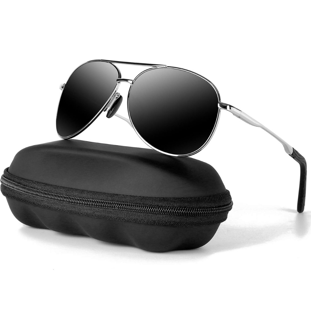 Joey polarized aviator sunglasses for men & women, offering superior UV protection.
