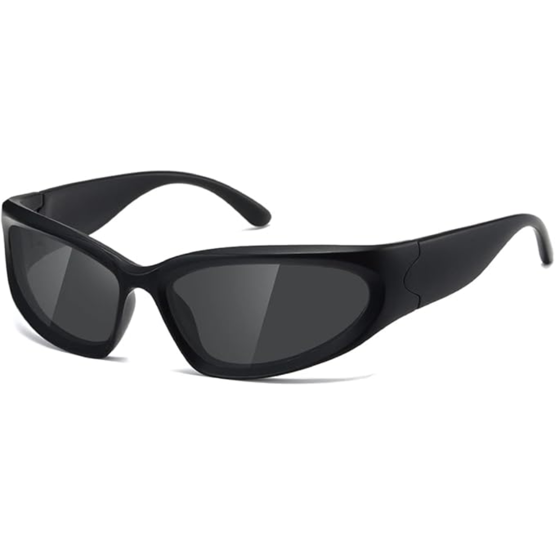 Unisex polarized sports sunglasses for glare reduction & UV protection.