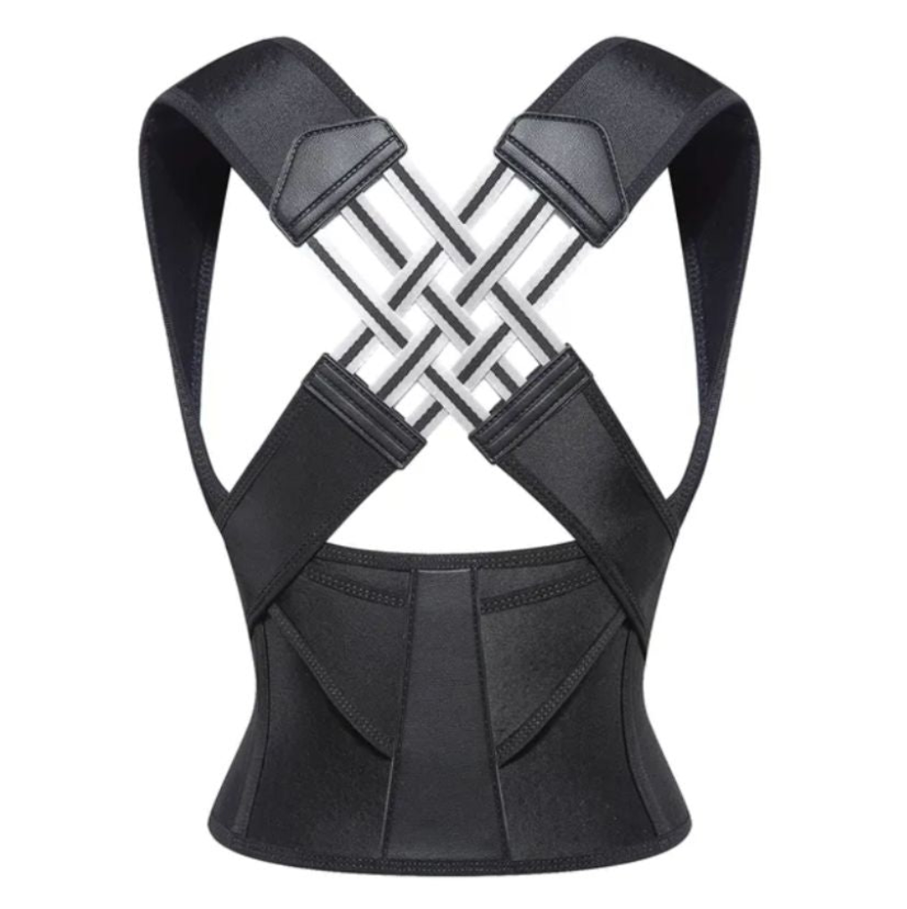 Unisex posture corrector for back & shoulder support. Ergonomic design for spinal alignment & pain relief.