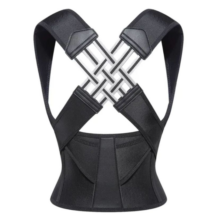 Unisex posture corrector for back & shoulder support. Ergonomic design for spinal alignment & pain relief.