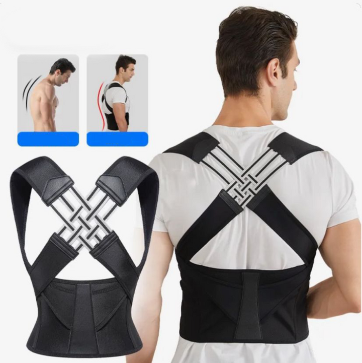 Discreet & comfortable unisex posture corrector. Provides daily wear back & shoulder support for pain relief.