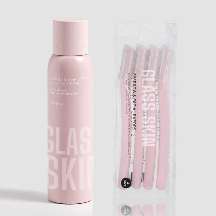 Precision shave spray for all genders. Identifies fine facial hair, ensuring a close, irritation-free shave & smooth finish.
