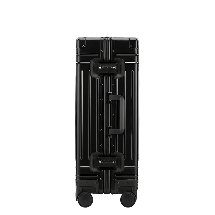 Durable Emperor aluminum suitcase, TSA lock, ideal for business & vacation journeys.