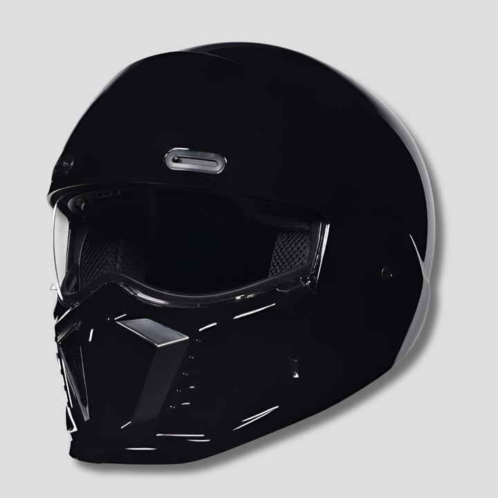 Classic open-face motorcycle helmet, DOT certified, essential protective gear for any motorcycle.