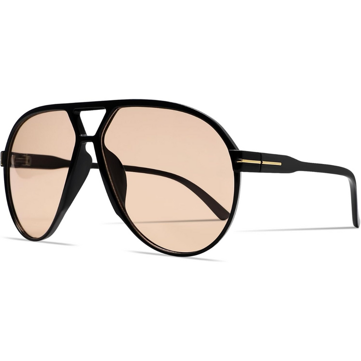 Iconic 70s oversized retro aviator sunglasses, perfect for a vintage aesthetic.
