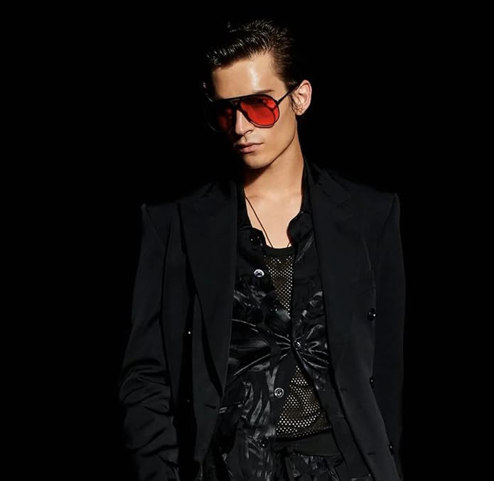 Stylish Amara retro oversized aviator sunglasses for men & women, fashion eyewear.