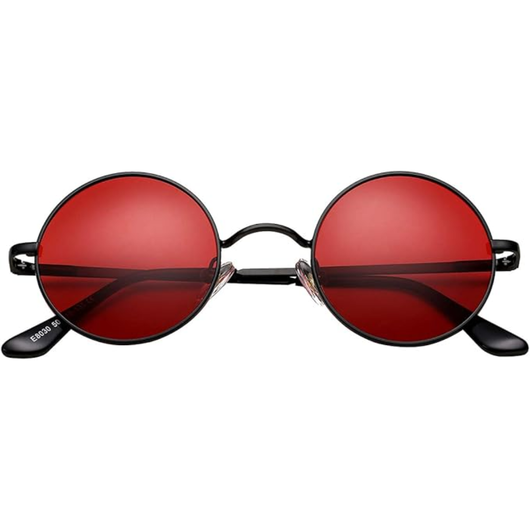 Fashionable unisex retro round polarized sunglasses, ideal eyewear accessory for sun protection.