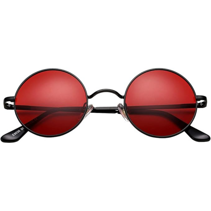 Fashionable unisex retro round polarized sunglasses, ideal eyewear accessory for sun protection.