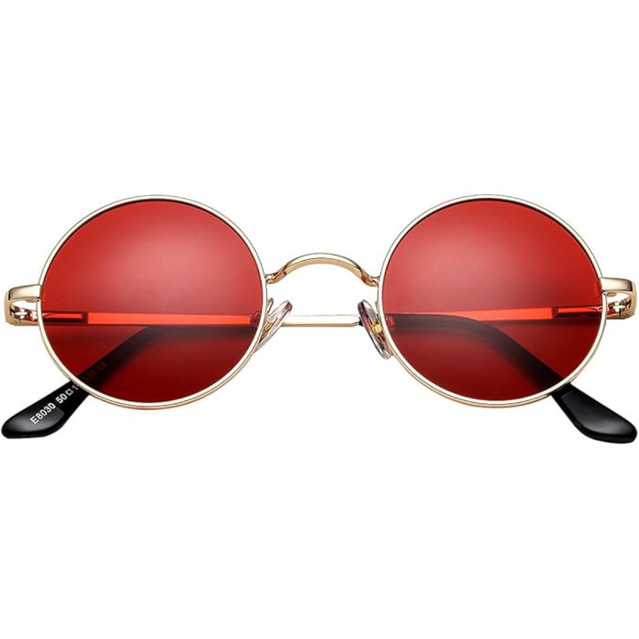 Vintage Lennon style polarized sunglasses for women, a stylish round eyewear fashion accessory.