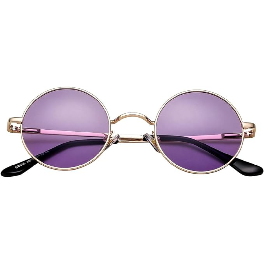 Classic polarized round sunglasses for men & women, enhancing vision with glare reduction.