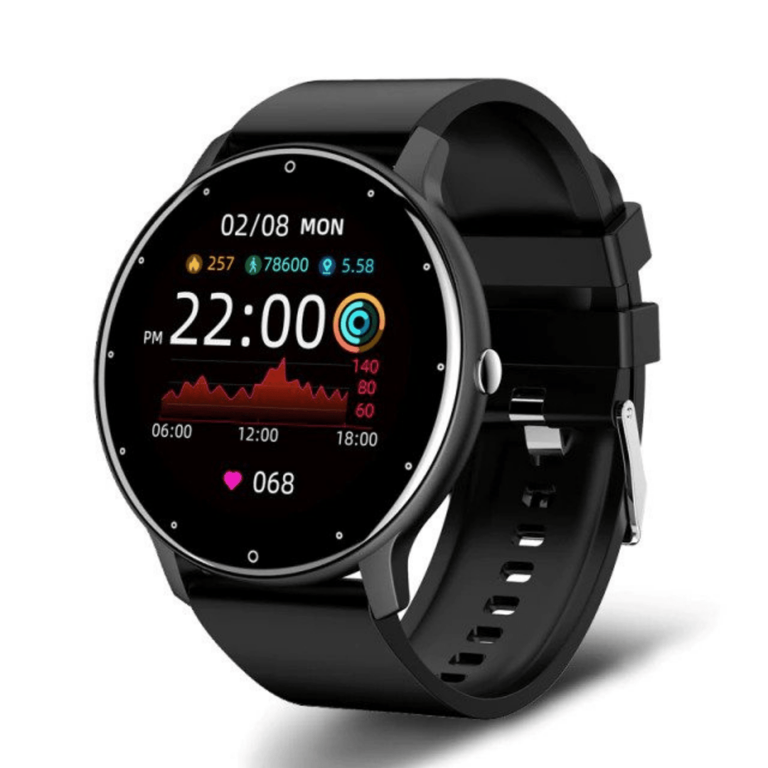 Unisex S9 Smartwatch with touchscreen for fitness tracking, calls & smart notifications. Waterproof, Bluetooth wearable tech.
