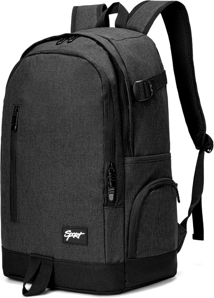 Unisex slim 15.6" laptop backpack for travel and work, featuring smart organizer pockets.