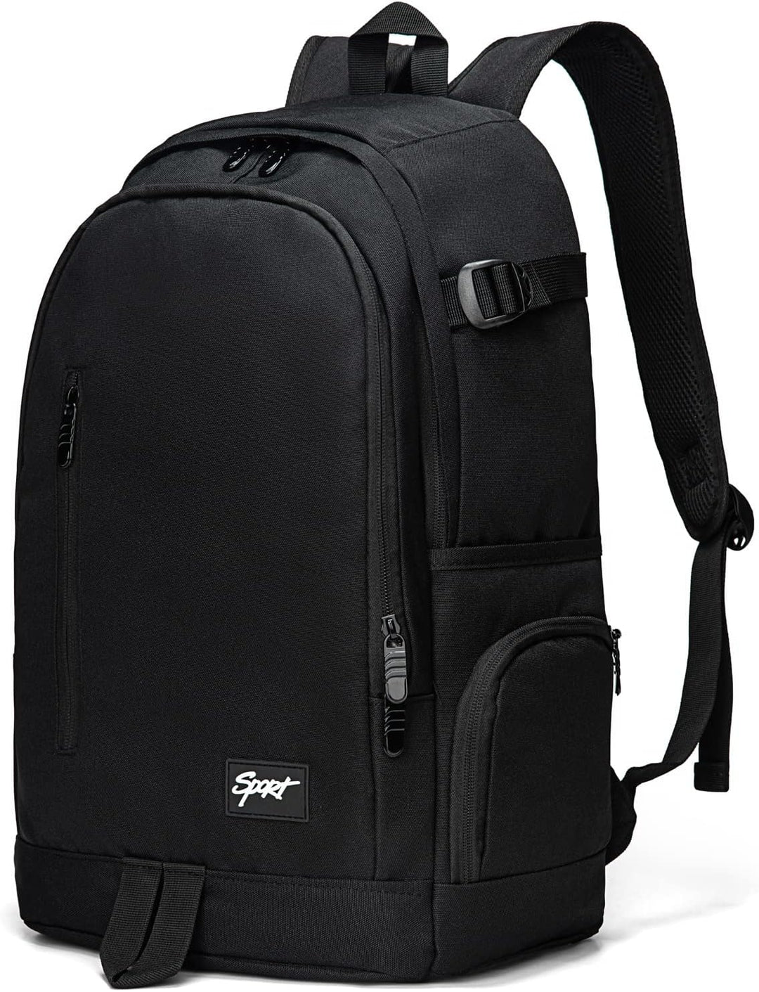 Durable slim 15.6" laptop backpack with organizer pockets for unisex travel, work & student needs.