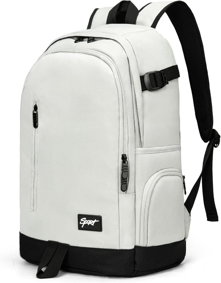 Slim 15.6" laptop backpack with multiple organizer pockets for work, travel & daily essentials.