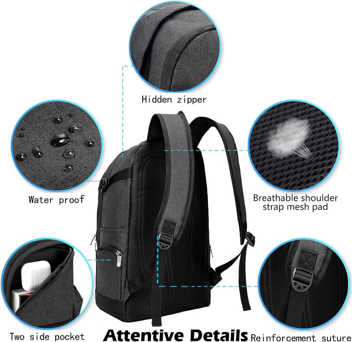 Commuter-friendly unisex slim 15.6" laptop backpack, ideal for students and professionals.