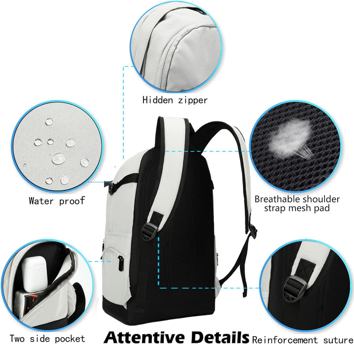 Spacious yet slim 15.6" laptop backpack. Perfect for travel, work, and student daily essentials.