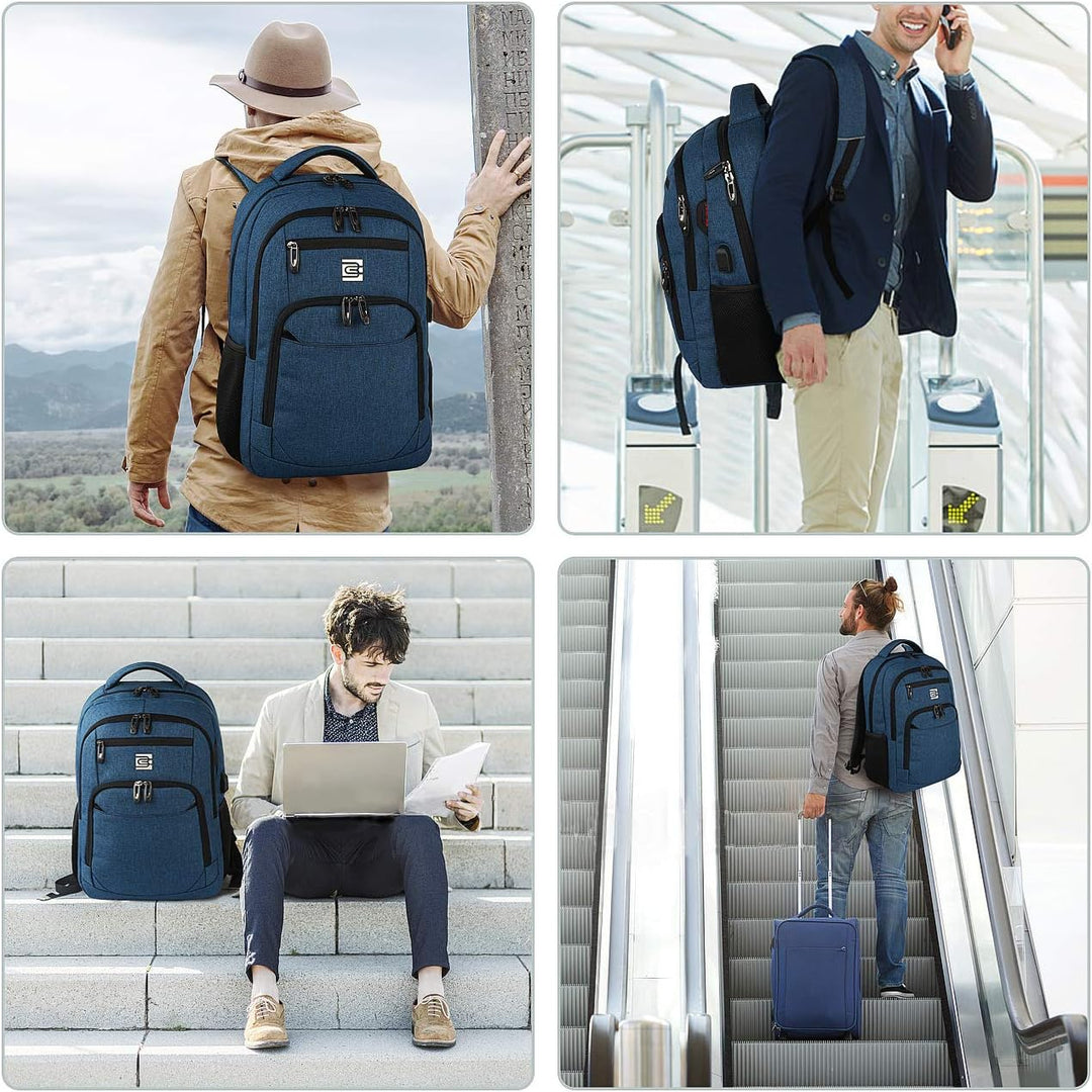 Keep your laptop safe with this anti-theft backpack, slim profile & integrated USB.
