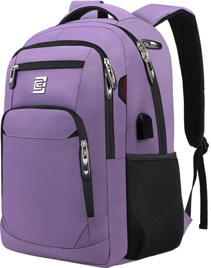 Smart anti-theft backpack with USB port for charging, designed for modern professionals.